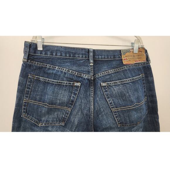 Ralph Lauren Denim And Supply Slouch Fit Dark Wash Jeans 36 X 32 - Picture 4 of 9